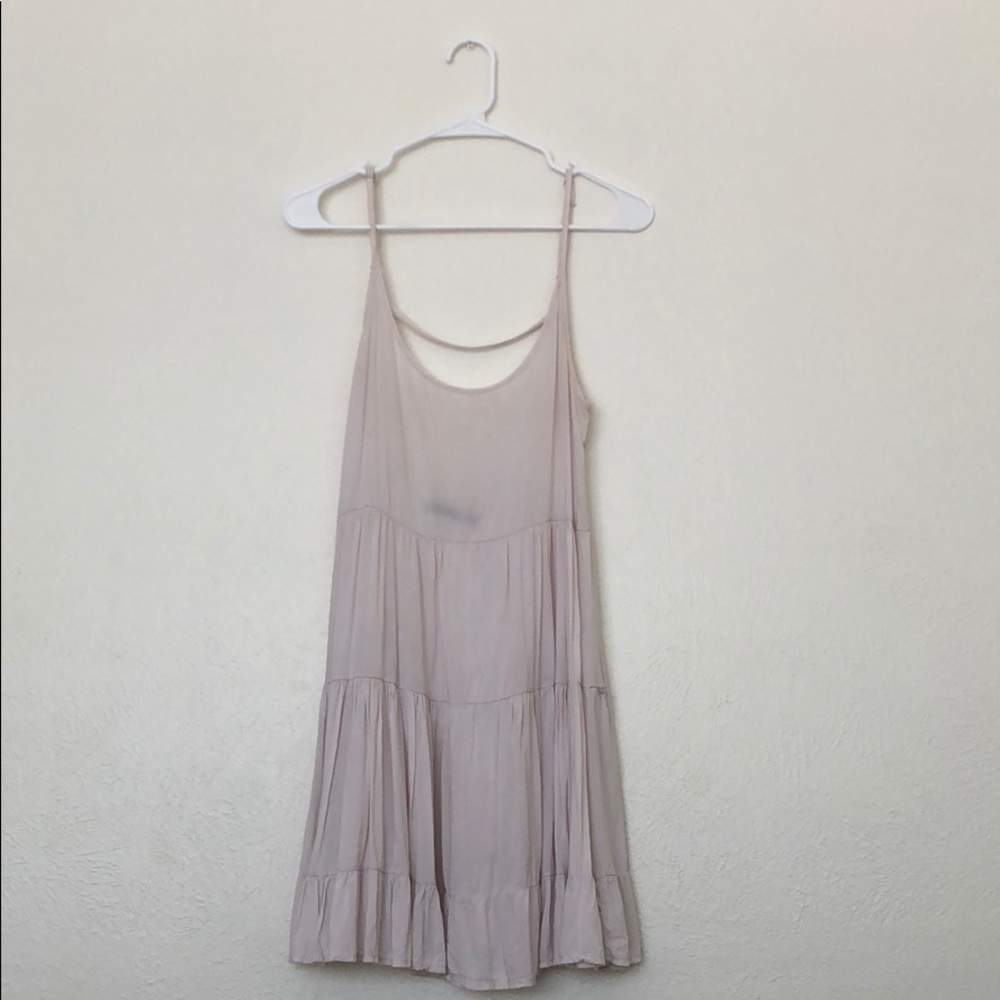 Brandy Melville Tiered Dress in Blush